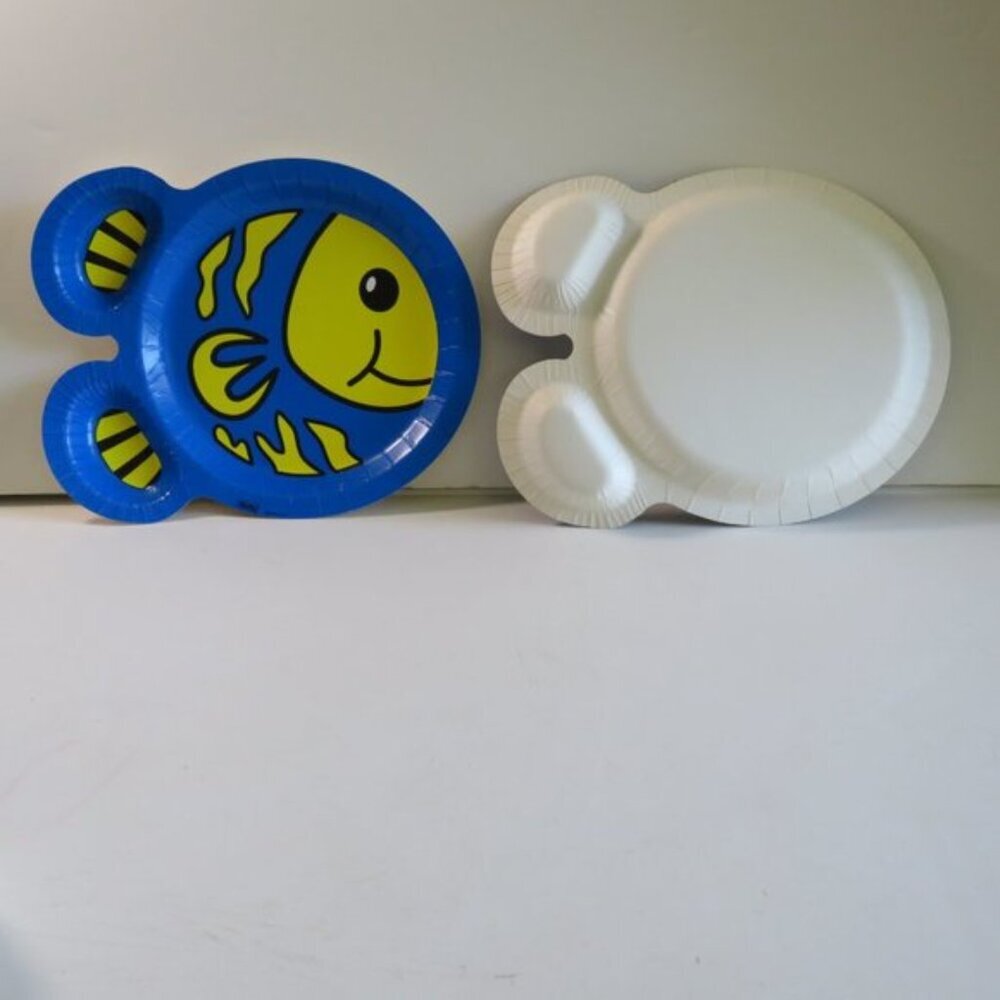 BLUE FISH  ZOO PALS  Hefty paper plate (1 item) AUTHENIC original 2000s